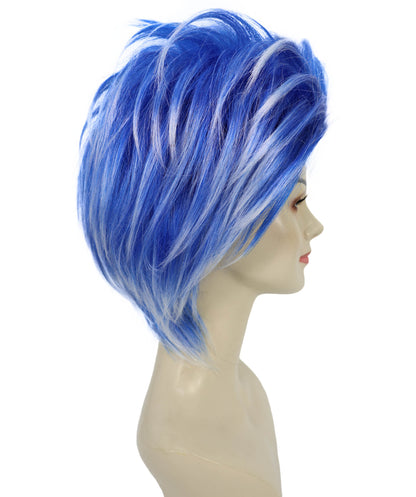 Wigs2you H-7256 パーティー＆ハロウィン用 ユニセックス・ブルー・クレイジーウィッグ | 大人・ティーン向け ファンキーな人工毛ウィッグ
