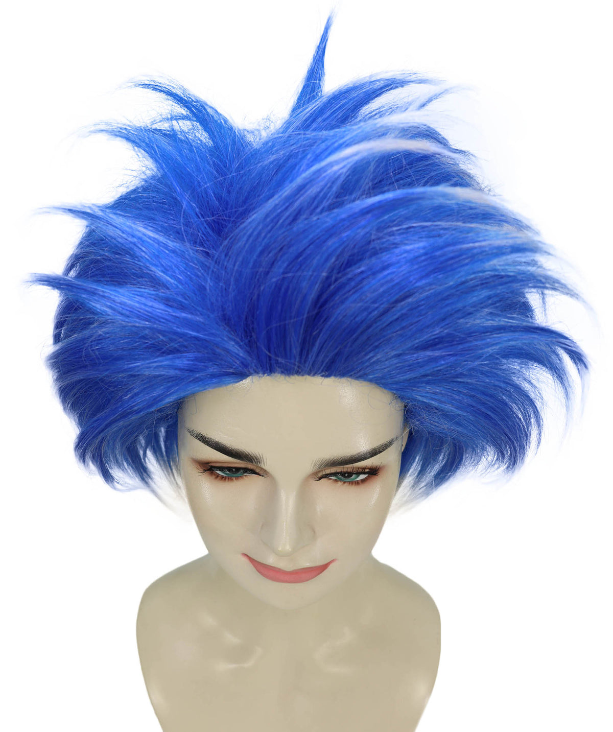 Wigs2you H-7256 パーティー＆ハロウィン用 ユニセックス・ブルー・クレイジーウィッグ | 大人・ティーン向け ファンキーな人工毛ウィッグ