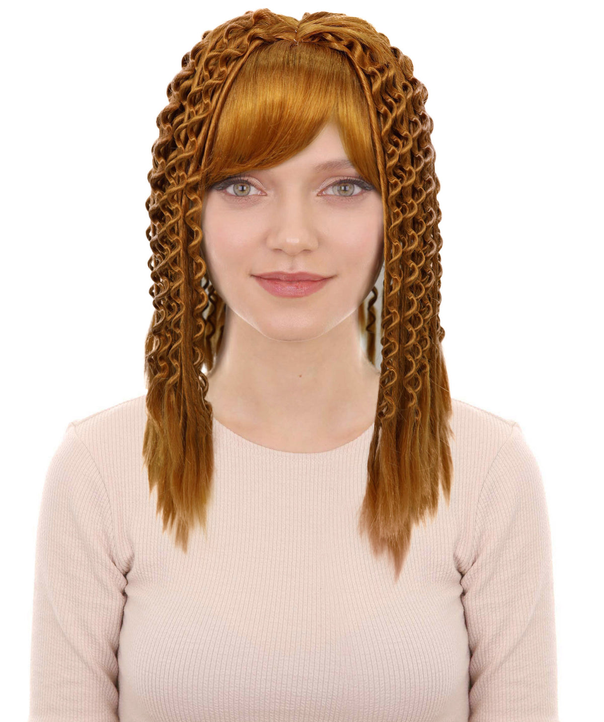 Wigs2you H-7259 大人用女性向けロング・クレープ・カーリーウィッグ | テーマパーティーやハロウィンの仮装に映えるボリューム感のあるカーリーヘア