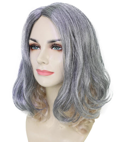 Wigs2you H-7260 大人用女性向け ゾンビ・クイーン／クリーチャー用 モノトーン・ミックスウィッグ | ダークなホラーテイストのロング・ダメージヘア | ハロウィン、コスプレ、パーティー、舞台用ウィッグ