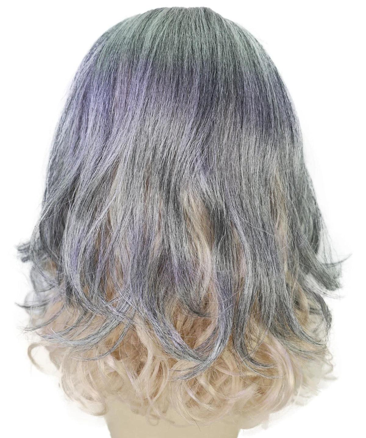 Wigs2you H-7260 大人用女性向け ゾンビ・クイーン／クリーチャー用 モノトーン・ミックスウィッグ | ダークなホラーテイストのロング・ダメージヘア | ハロウィン、コスプレ、パーティー、舞台用ウィッグ