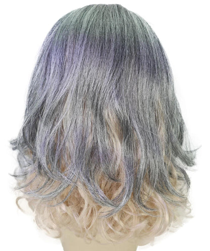 Wigs2you H-7260 大人用女性向け ゾンビ・クイーン／クリーチャー用 モノトーン・ミックスウィッグ | ダークなホラーテイストのロング・ダメージヘア | ハロウィン、コスプレ、パーティー、舞台用ウィッグ