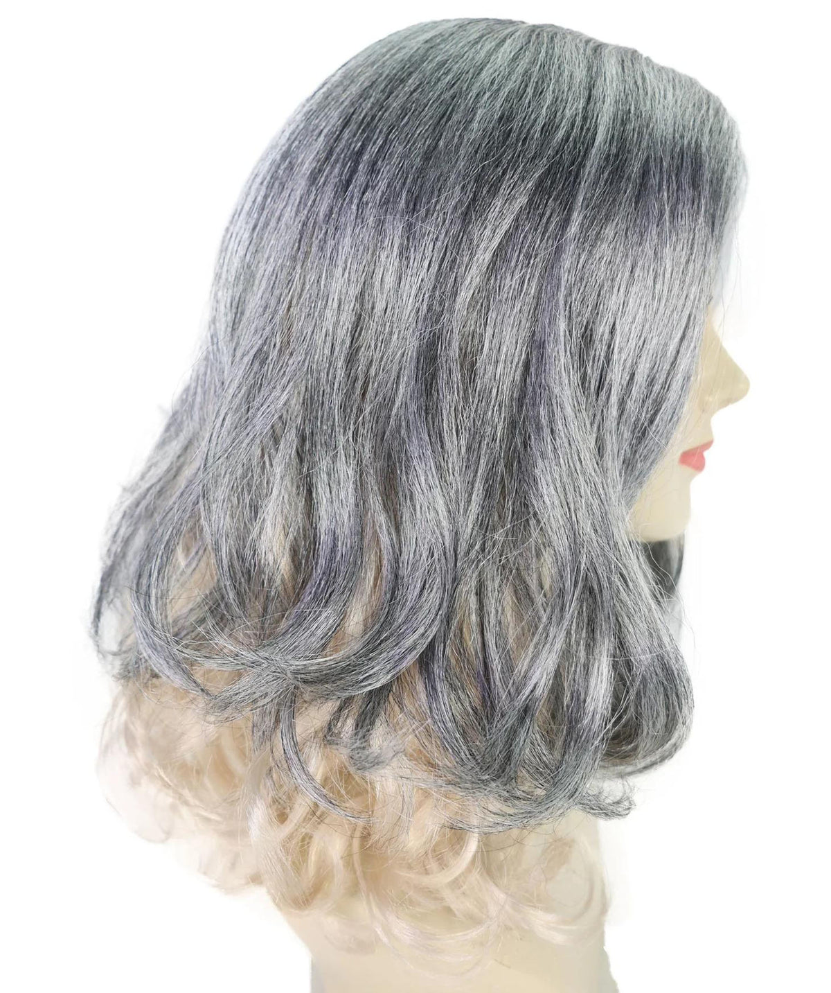 Wigs2you H-7260 大人用女性向け ゾンビ・クイーン／クリーチャー用 モノトーン・ミックスウィッグ | ダークなホラーテイストのロング・ダメージヘア | ハロウィン、コスプレ、パーティー、舞台用ウィッグ