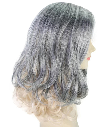 Wigs2you H-7260 大人用女性向け ゾンビ・クイーン／クリーチャー用 モノトーン・ミックスウィッグ | ダークなホラーテイストのロング・ダメージヘア | ハロウィン、コスプレ、パーティー、舞台用ウィッグ