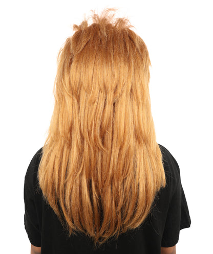 Wigs2you H-7261 大人用ロング・ブラウン・シャグウィッグ | 80年代風レイヤードスタイル＆キャップレス仕様 | ハロウィン、ディスコ、ポップスターの仮装に最適