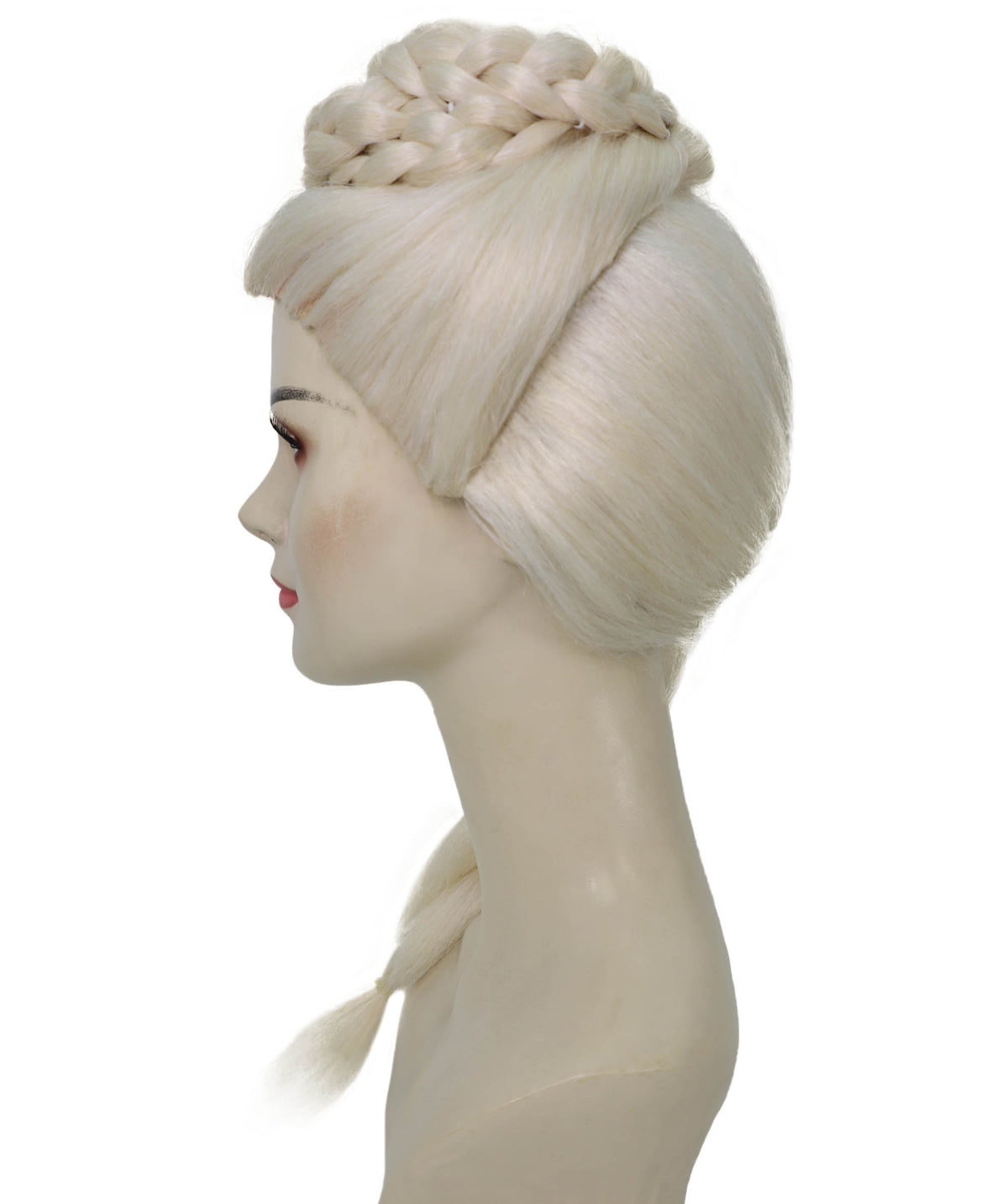 Wigs2you H-7263 大人用ブロンド・ドラゴンクイーン・ウィッグ | ハロウィンパーティー向けロング三つ編みファンタジー・プリンセス・ヘア