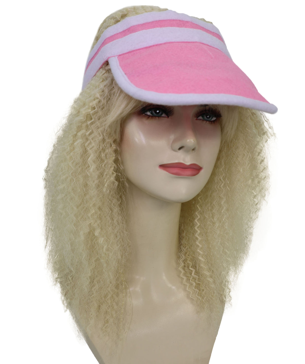 Wigs2you H-7264 大人用ポーカーバイザー・ウィッグ（ブロンドキャップ付き）― カジノナイトやテーマパーティー向けヘアアクセサリー