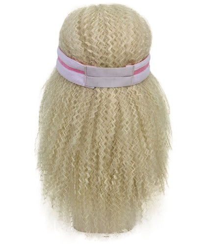Wigs2you H-7264 大人用ポーカーバイザー・ウィッグ（ブロンドキャップ付き）― カジノナイトやテーマパーティー向けヘアアクセサリー