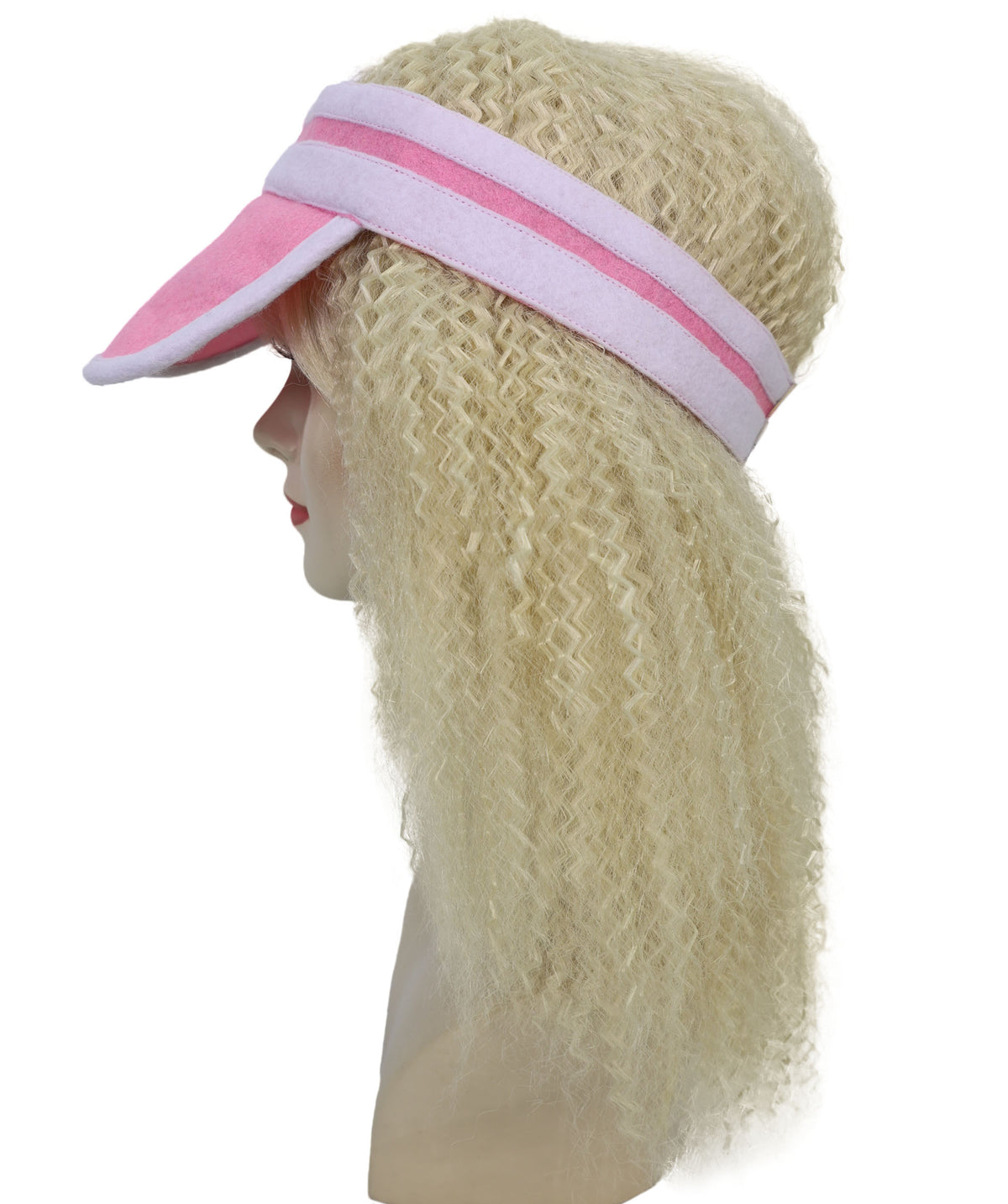 Wigs2you H-7264 大人用ポーカーバイザー・ウィッグ（ブロンドキャップ付き）― カジノナイトやテーマパーティー向けヘアアクセサリー