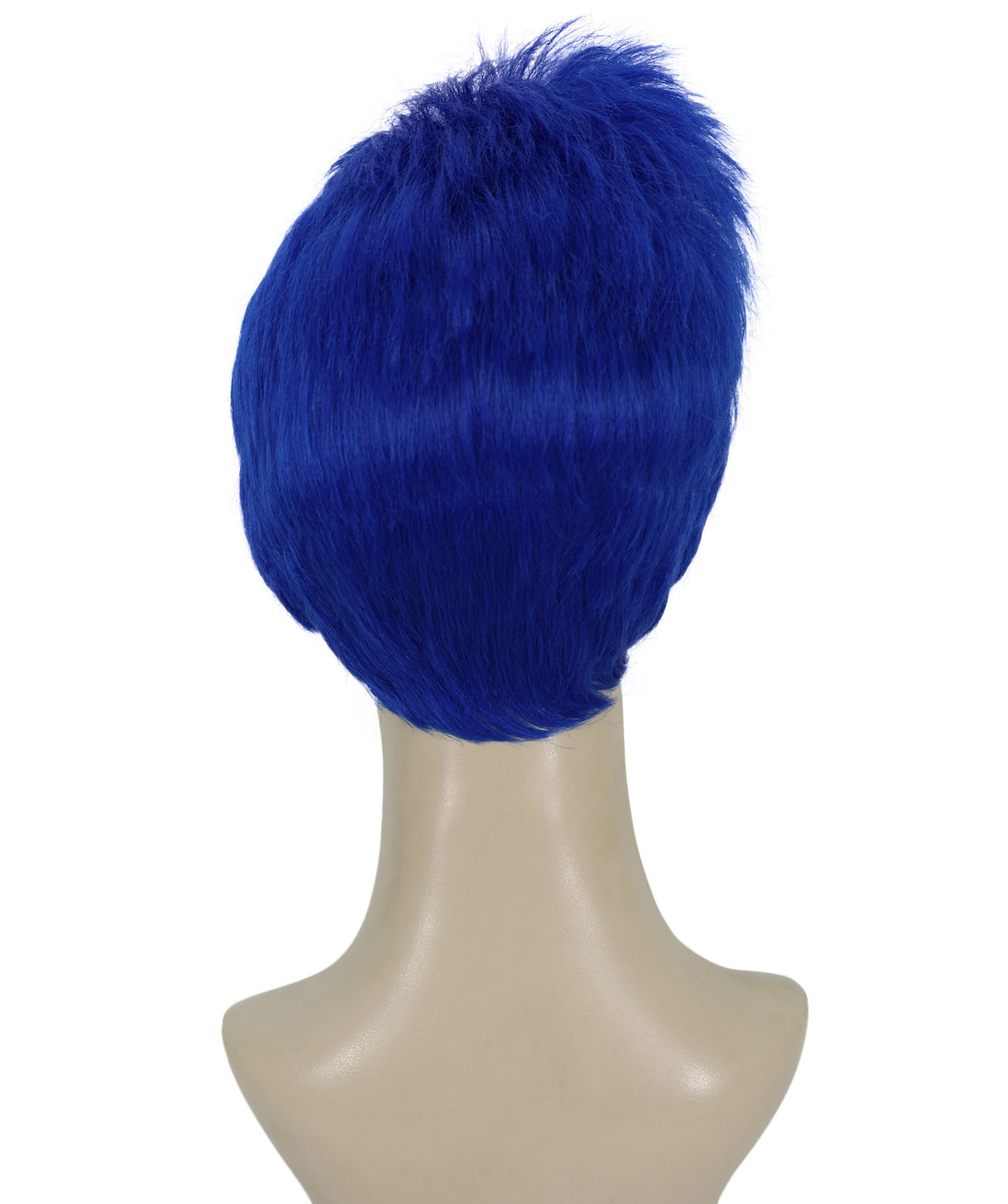 Wigs2you H-7265 大人用ダークブルーウィッグ | ハロウィンやパーティーに映えるカラフルなレイヤー入り人工毛ウィッグ | 通気性の良いキャップレス仕様 |