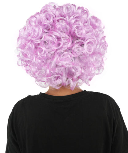 Wigs2you H-7267 レディース パープル ウィッグ 12インチ ミディアム ドラァグクイーン風 カラフル スタイル キャップレス フルウィッグ パーティー 舞台 イベント 仮装