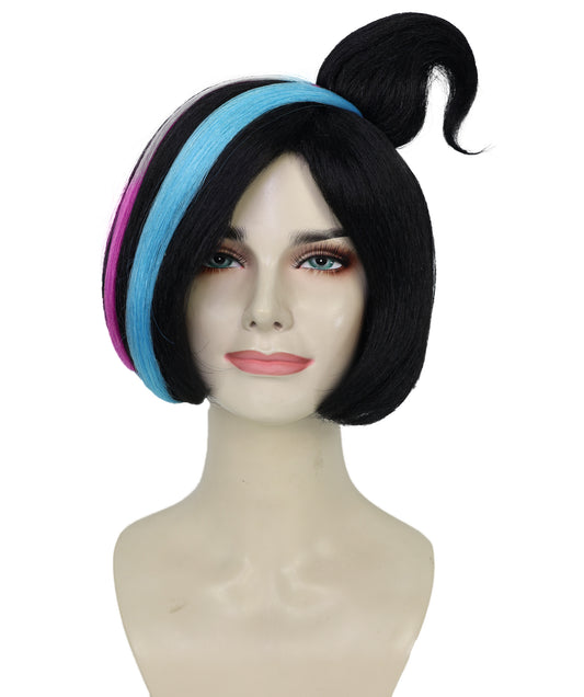 Wigs2you H-7269 レディース レインボー マルチカラー ウィッグ 10.5インチ ショート カラフル パーティーウィッグ キャップレス風 軽やか コスプレ ハロウィン イベント