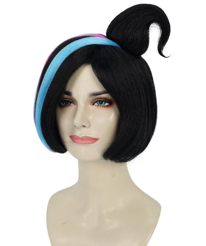 Wigs2you H-7269 レディース レインボー マルチカラー ウィッグ 10.5インチ ショート カラフル パーティーウィッグ キャップレス風 軽やか コスプレ ハロウィン イベント