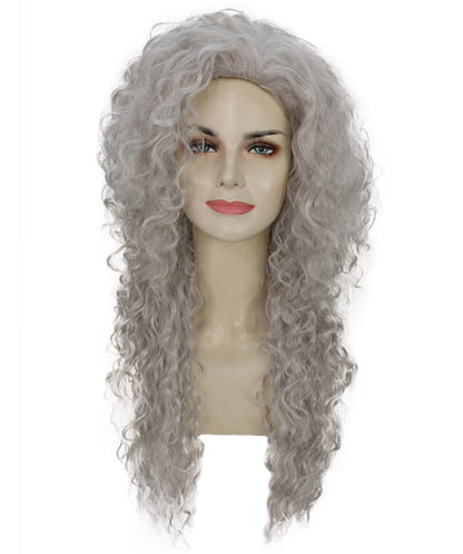 Wigs2you H-7271 レディース シルバーグレー ウィッグ 27インチ ロング カール マーメイド風 ファンタジー フルウィッグ コスプレ ハロウィン 仮装 パーティー