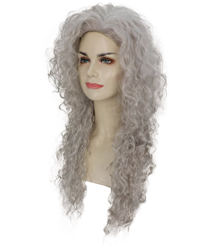 Wigs2you H-7271 レディース シルバーグレー ウィッグ 27インチ ロング カール マーメイド風 ファンタジー フルウィッグ コスプレ ハロウィン 仮装 パーティー