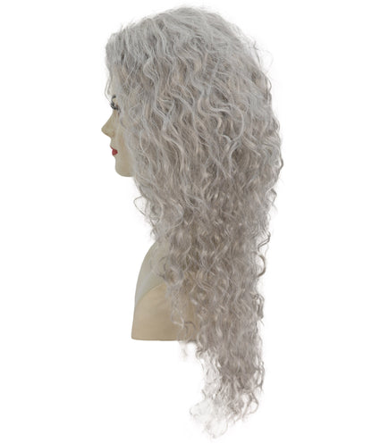 Wigs2you H-7271 レディース シルバーグレー ウィッグ 27インチ ロング カール マーメイド風 ファンタジー フルウィッグ コスプレ ハロウィン 仮装 パーティー
