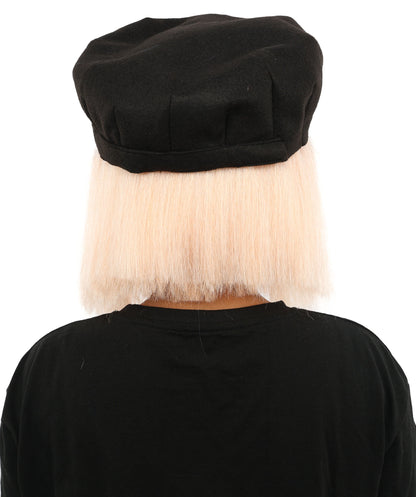 Wigs2you H-7273 レディース コーラル×ブラック ウィッグ 13インチ ショート ボブ ツートンカラー 耐熱ファイバー風 軽量 キャップレス コスプレ ハロウィン 仮装