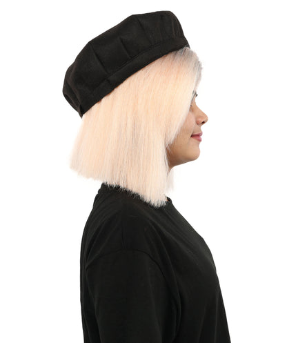 Wigs2you H-7273 レディース コーラル×ブラック ウィッグ 13インチ ショート ボブ ツートンカラー 耐熱ファイバー風 軽量 キャップレス コスプレ ハロウィン 仮装