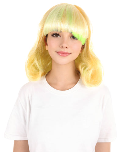 Wigs2you H-7276 レディース ミディアム ウェーブ ボブ ウィッグ 12インチ マルチカラー 切りっぱなし ストレート カット フルウィッグ コスプレ パーティー 撮影 仮装