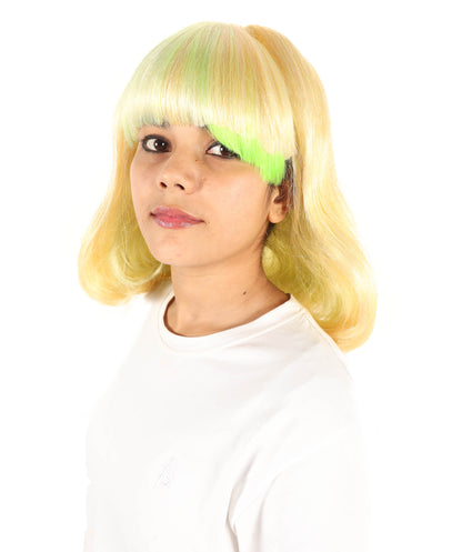 Wigs2you H-7276 レディース ミディアム ウェーブ ボブ ウィッグ 12インチ マルチカラー 切りっぱなし ストレート カット フルウィッグ コスプレ パーティー 撮影 仮装
