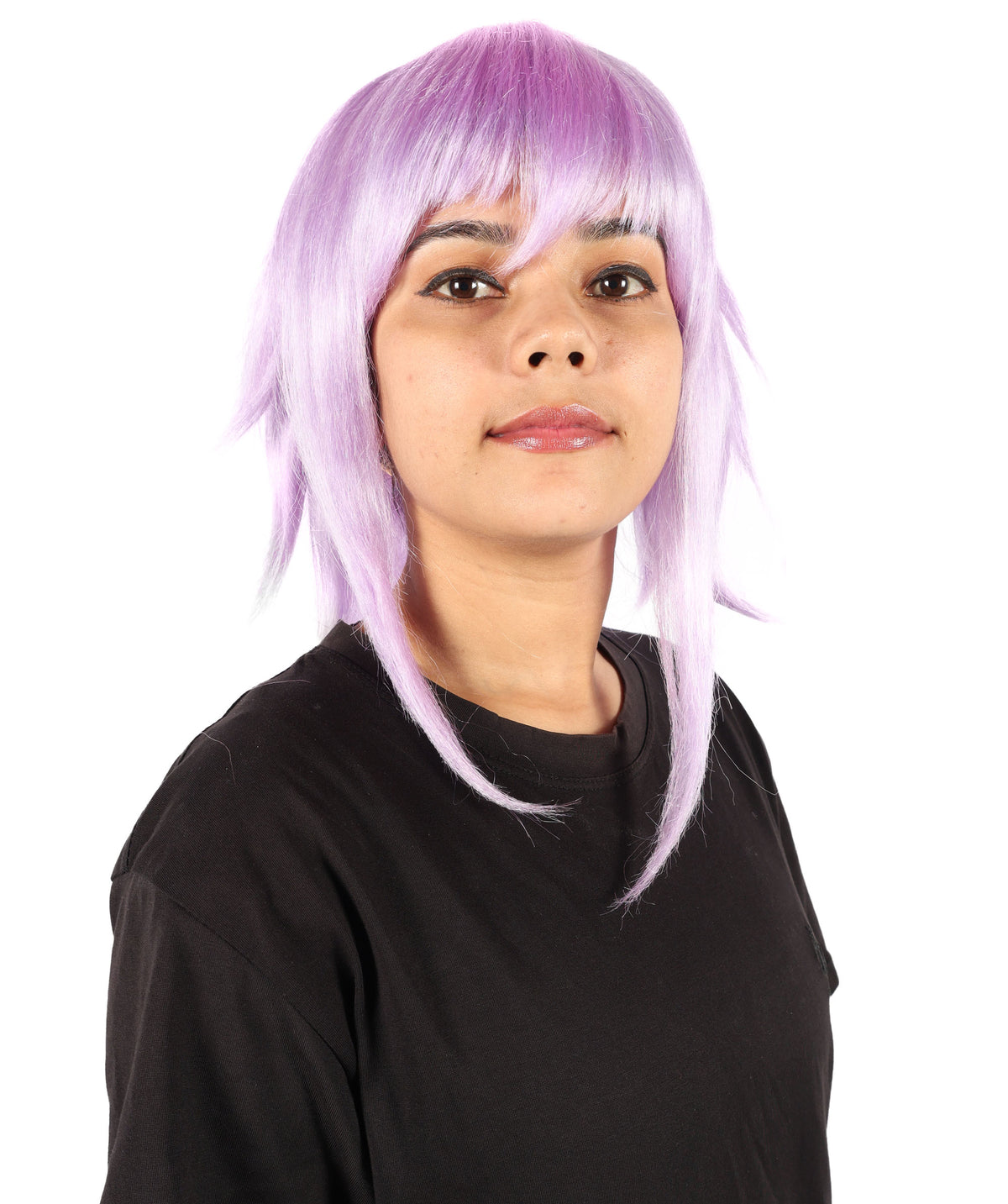 Wigs2you H-7280 レディース アニメ風 コスプレ ウィッグ 13インチ ショート パープル 紫 合成繊維 フルウィッグ 仮装 パーティー フェス イベント