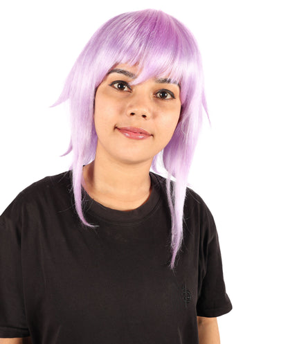 Wigs2you H-7280 レディース アニメ風 コスプレ ウィッグ 13インチ ショート パープル 紫 合成繊維 フルウィッグ 仮装 パーティー フェス イベント