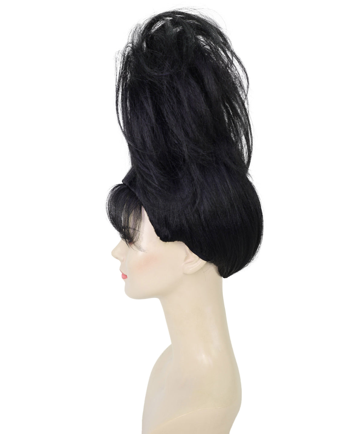 Wigs2you H-7281 レディース ブラック ウィッグ 15インチ ヒップホップ風 カール ボリューム カーリーヘア 合成繊維 フルウィッグ パーティー フェス ステージ イベント