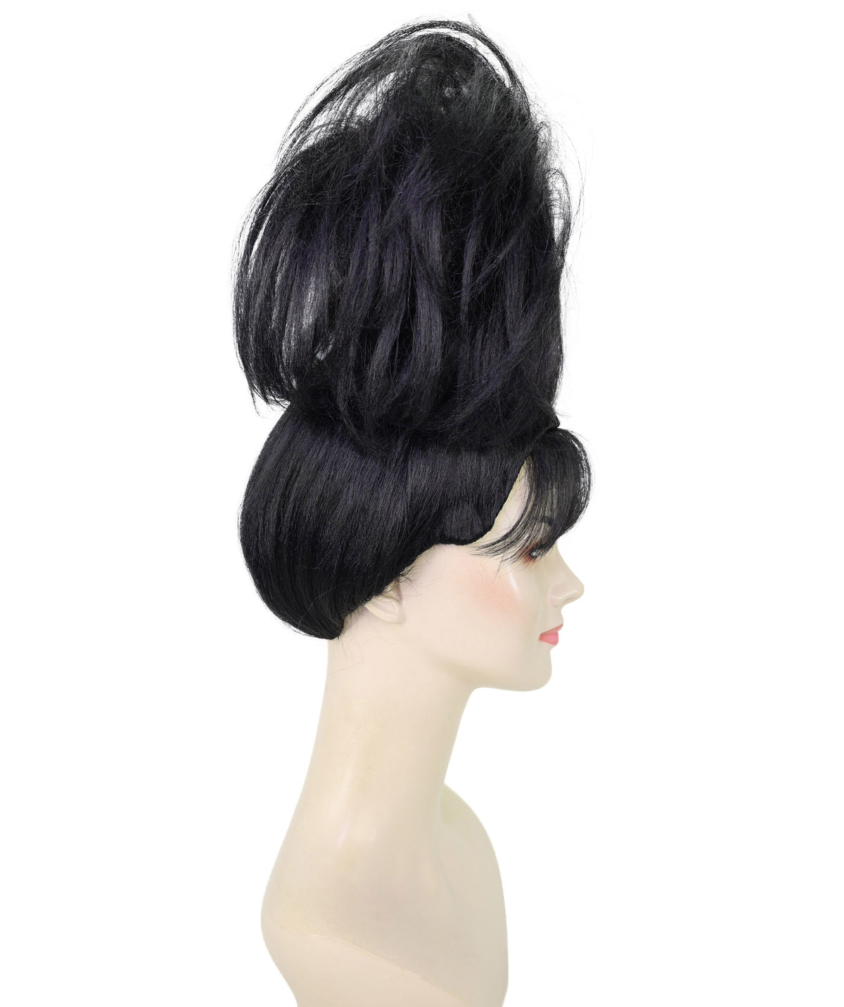Wigs2you H-7281 レディース ブラック ウィッグ 15インチ ヒップホップ風 カール ボリューム カーリーヘア 合成繊維 フルウィッグ パーティー フェス ステージ イベント