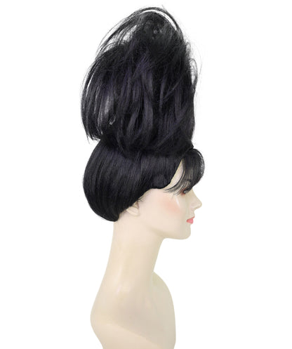 Wigs2you H-7281 レディース ブラック ウィッグ 15インチ ヒップホップ風 カール ボリューム カーリーヘア 合成繊維 フルウィッグ パーティー フェス ステージ イベント