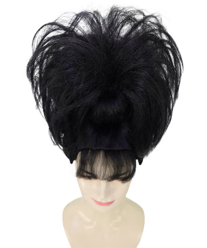 Wigs2you H-7281 レディース ブラック ウィッグ 15インチ ヒップホップ風 カール ボリューム カーリーヘア 合成繊維 フルウィッグ パーティー フェス ステージ イベント