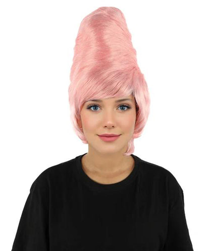 Wigs2you H-7283 レディース 60年代風 ウィッグ 15インチ コーラル ミディアム ボリュームアップ ブーファン レトロ ヴィンテージ 合成繊維 軽量 パーティー 仮装