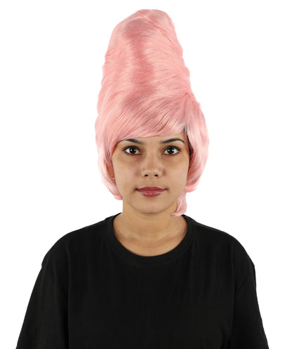 Wigs2you H-7283 レディース 60年代風 ウィッグ 15インチ コーラル ミディアム ボリュームアップ ブーファン レトロ ヴィンテージ 合成繊維 軽量 パーティー 仮装