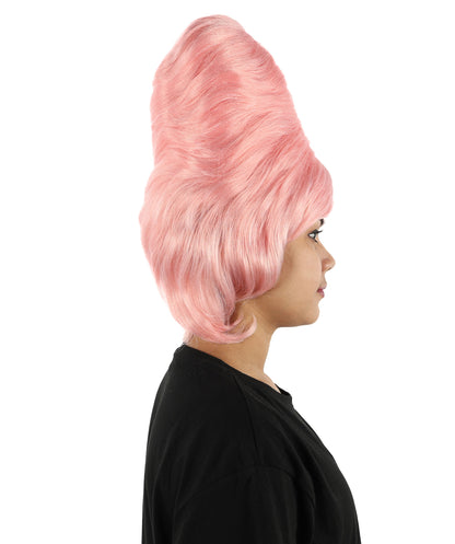 Wigs2you H-7283 レディース 60年代風 ウィッグ 15インチ コーラル ミディアム ボリュームアップ ブーファン レトロ ヴィンテージ 合成繊維 軽量 パーティー 仮装
