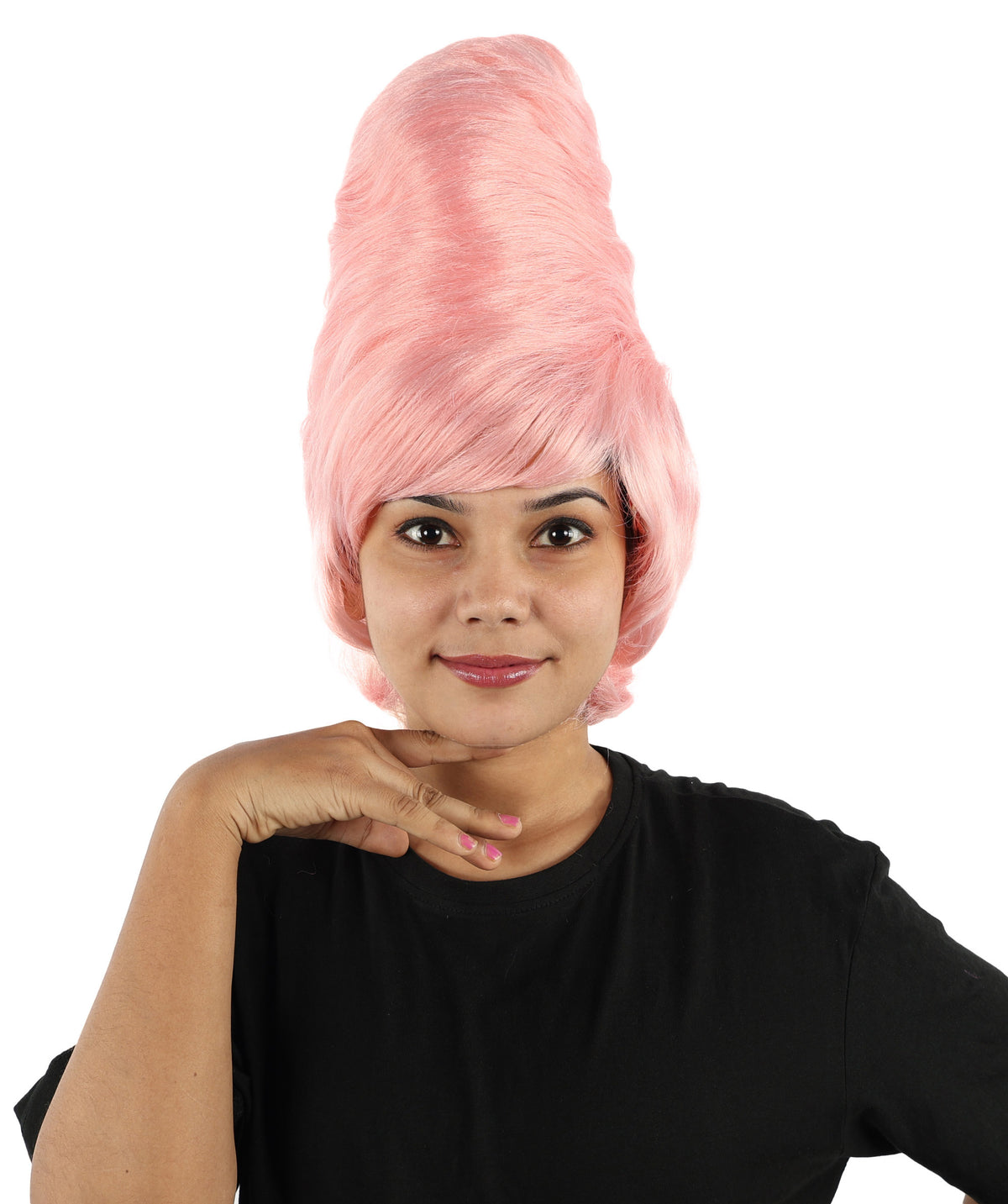 Wigs2you H-7283 レディース 60年代風 ウィッグ 15インチ コーラル ミディアム ボリュームアップ ブーファン レトロ ヴィンテージ 合成繊維 軽量 パーティー 仮装