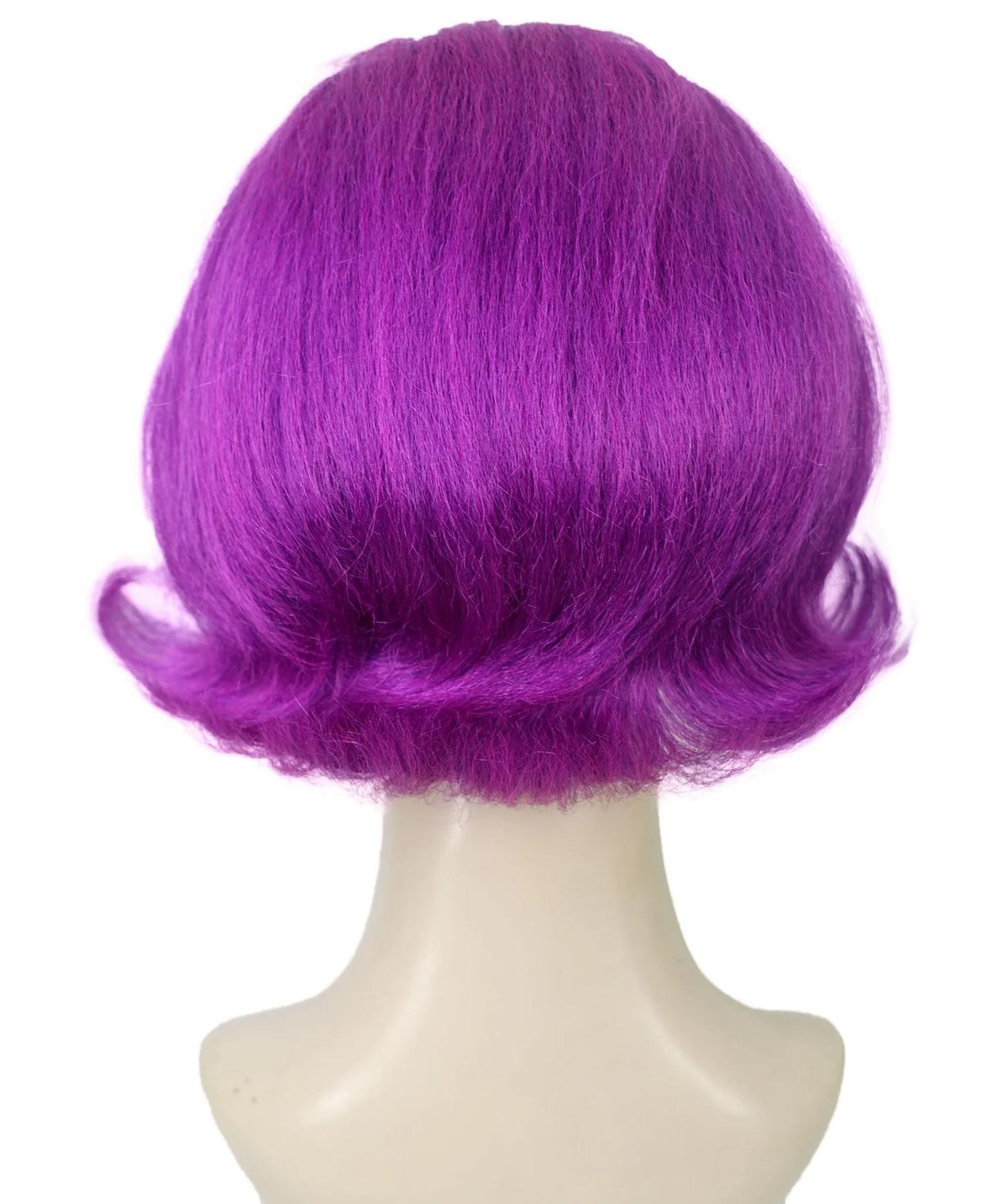 Wigs2you H-7285レディース 60年代風 ウィッグ パープル 紫 ショート フリップ 前髪付き 外ハネ カール レトロ ヴィンテージ コスプレ ハロウィン パーティー ステージ
