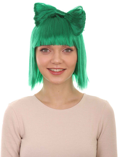 Wigs2you ハロウィンパーティープレミアムレディース H-1662 着け心地が良い とても快適 ダークグリーン バタフライウィッグ