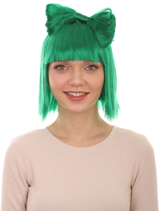 Wigs2you ハロウィンパーティープレミアムレディース H-1662 着け心地が良い とても快適 ダークグリーン バタフライウィッグ