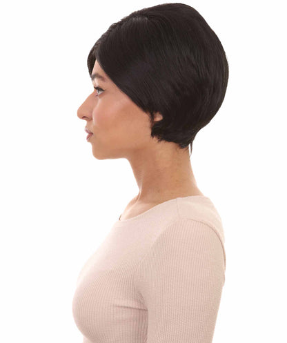 Wigs2you ハロウィンパーティ プレミアムレディース H-982 ショートブラック ナチュラルスタイルウィッグ