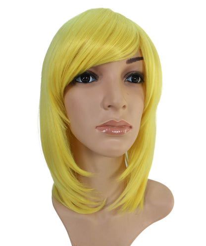 レディースファッション C-001 ミディアム C-アクアマリン コスプレ ヒートスタイルウィッグ