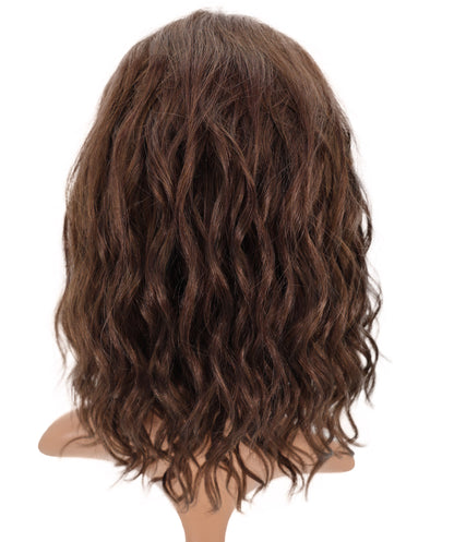 Wigs2you HH-186 フルウィッグ _ 100%人毛、レースクラウン 14" ナチュラルウェーブ _ 医療用・日常用