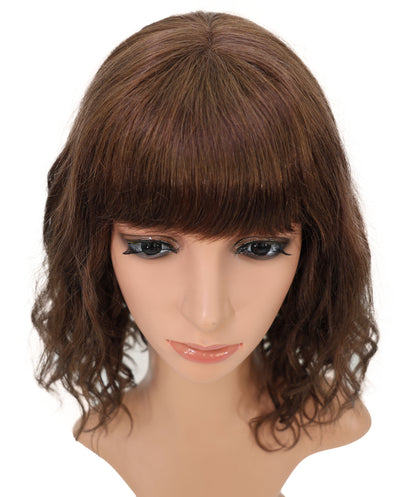 Wigs2you HH-186 フルウィッグ _ 100%人毛、レースクラウン 14" ナチュラルウェーブ _ 医療用・日常用