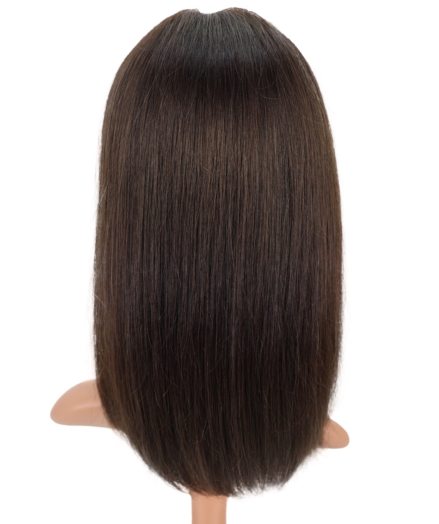 Wigs2you HH-187 ボブウィッグ _ 100%人毛、手植えモノクラウン 14" ストレート黒 _ 医療用・日常用