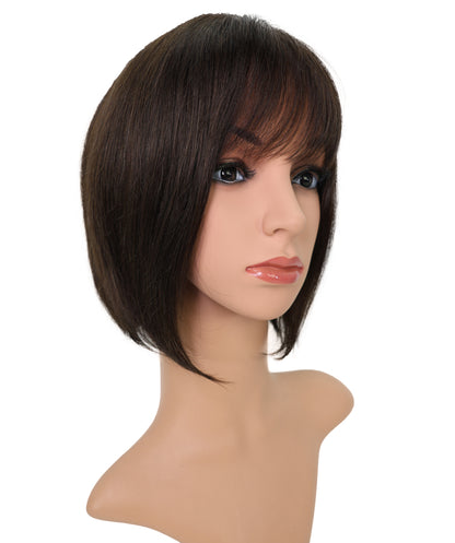 Wigs2you HH-189 ボブウィッグ _ 100%人毛、11" 軽量フルウィッグ _ 医療用・日常用