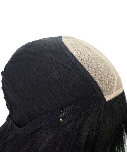 Wigs2you HH-192 ストレートボブ レディース ファッション ウィッグ 12インチ ナチュラルブラック 人毛 | 耐熱性 モノパーツキャップ付き