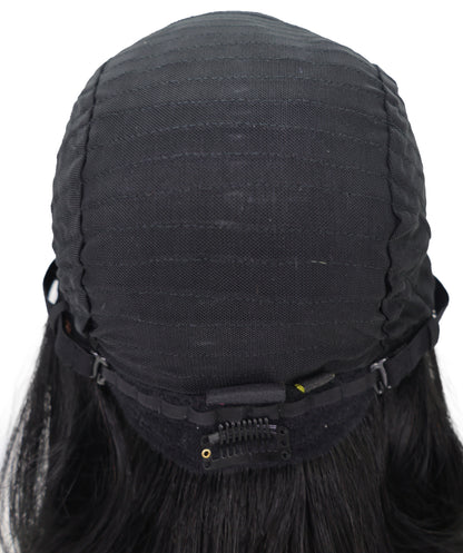 Wigs2you HH-192 ストレートボブ レディース ファッション ウィッグ 12インチ ナチュラルブラック 人毛 | 耐熱性 モノパーツキャップ付き