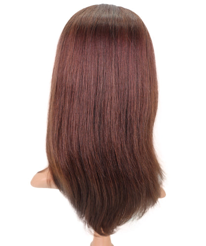 Wigs2you HH-194 ミディアムストレート 人毛  ファッション ウィッグ ライトブラウン | 長さ17.5インチ、手植え、耐熱性