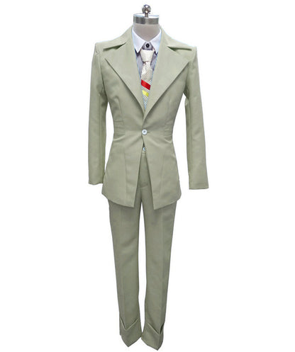 男性用 JCP-002_2 70'sロックスター スーツ コスチューム ディッキーとタイ付き プレミアム グレー ハロウィンコスチューム