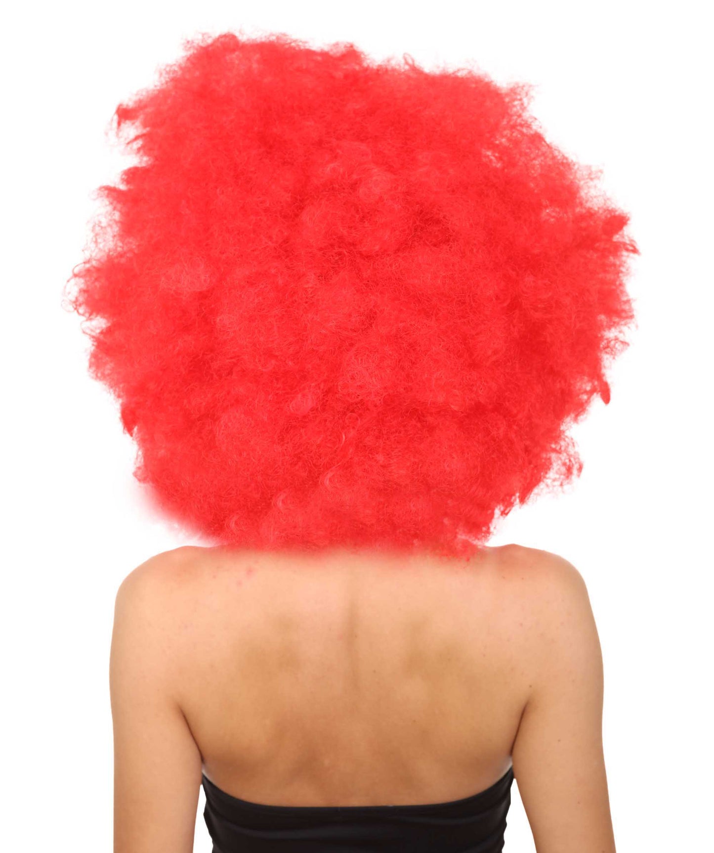 Wigs2you ハロウィン パーティー プレミアム レディース H-1231 快適なフィット感のレッド アフロ スモール ボウ ウィッグ
