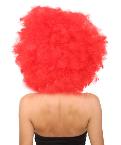 Wigs2you ハロウィン パーティー プレミアム レディース H-1231 快適なフィット感のレッド アフロ スモール ボウ ウィッグ