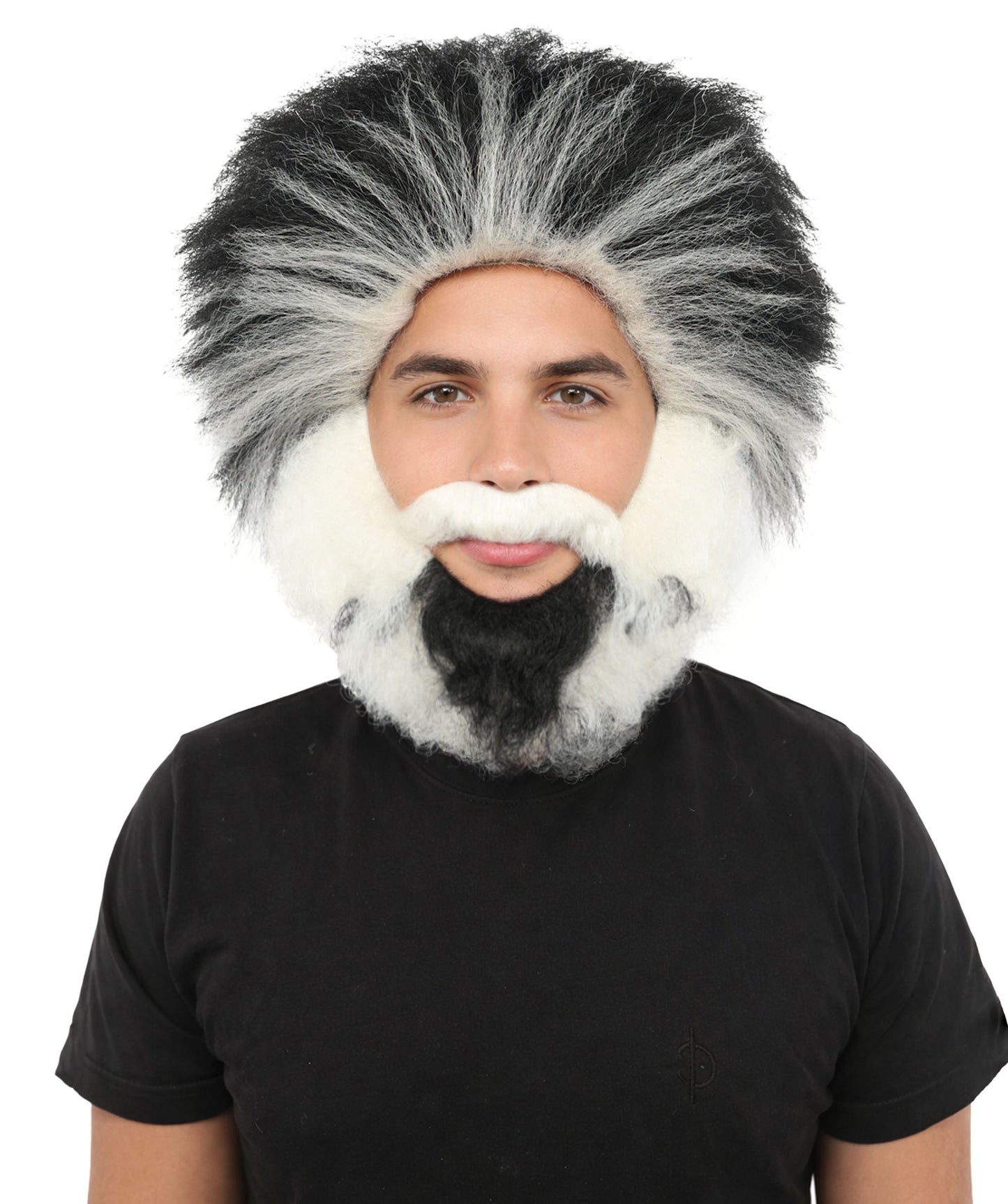 Wigs2you  H-7089 大人用 メンズ ヒルビリー フルウィッグ 口ひげ＆あごひげ付き マルチカラー合成繊維 コスプレ、ハロウィン、ロールプレイ用